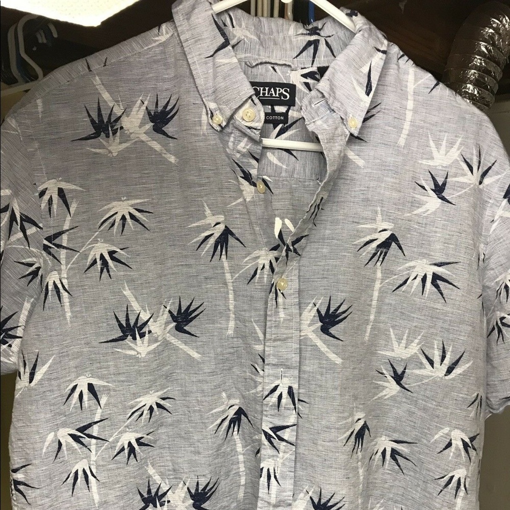 Men’s Chaps Short Sleeve Hawaiian Style